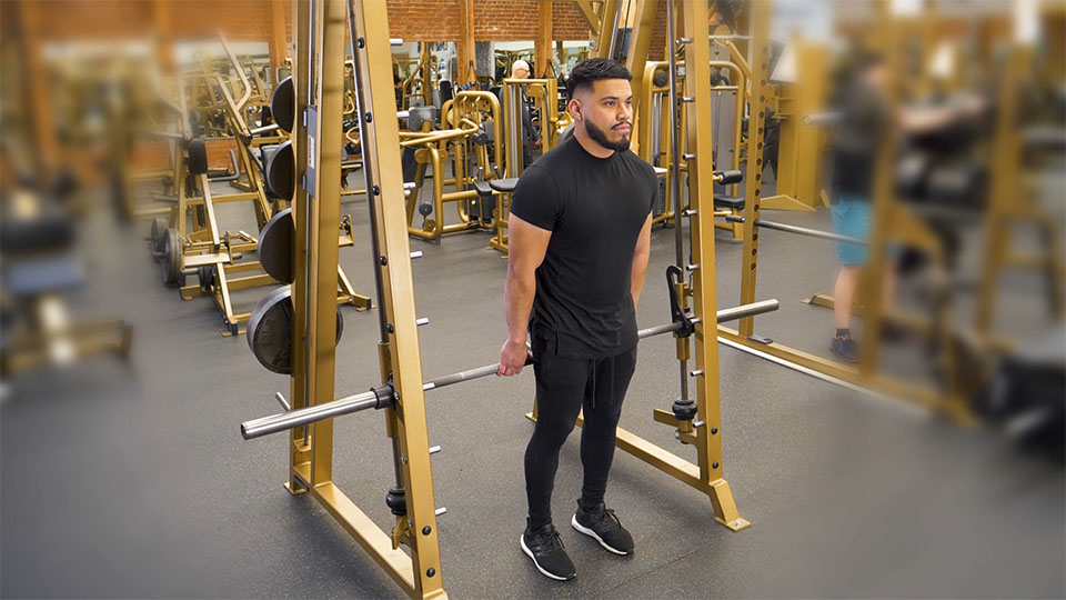 Smith Machine Reverse Calf Raise exercise