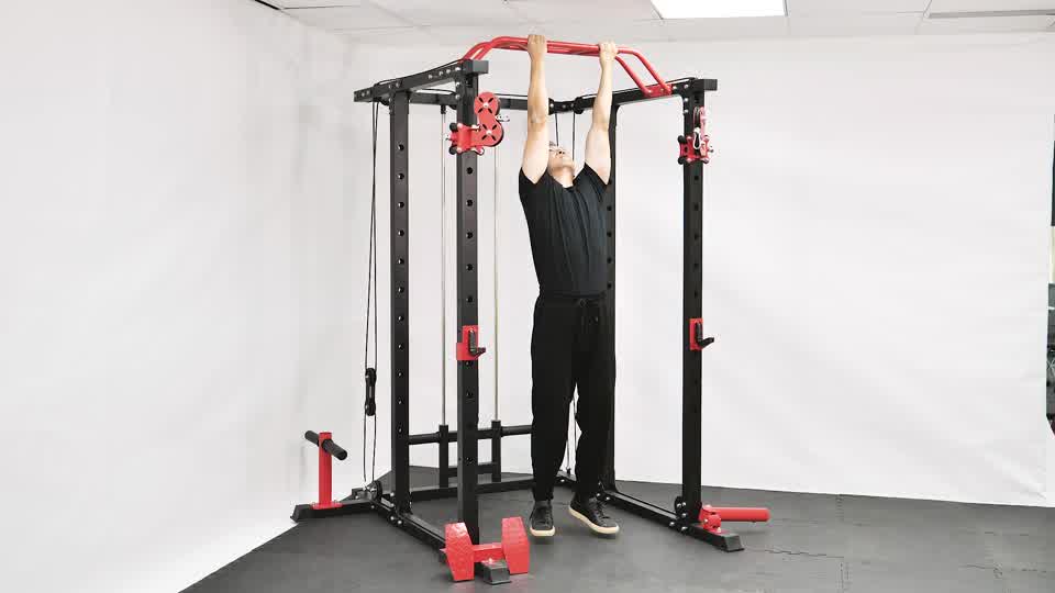 Gorilla Chin-Up with Crunch exercise