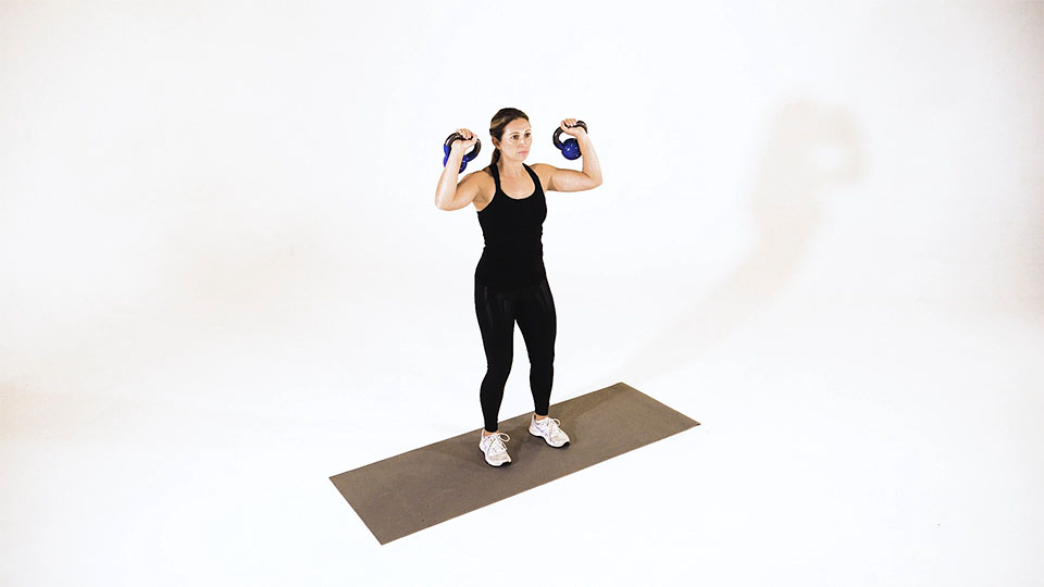 Kettlebell Push Press exercise