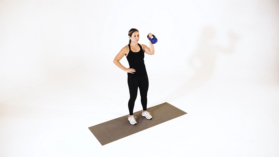 Kettlebell Arnold Press exercise