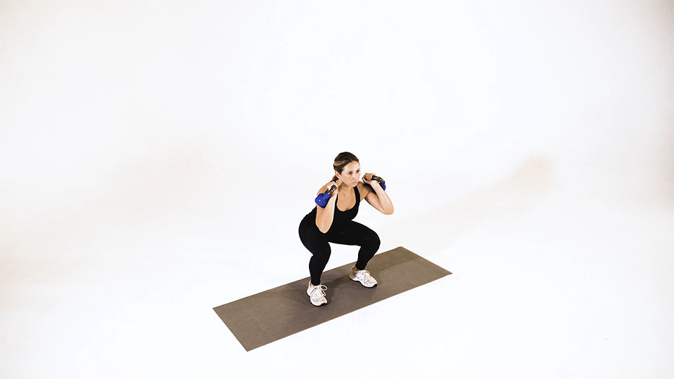 Kettlebell Thruster exercise