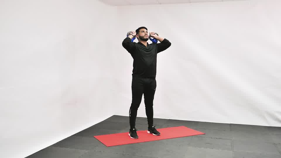 Kettlebell Military Press exercise