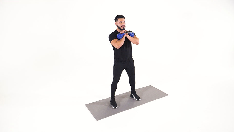 Kettlebell Front Squat exercise