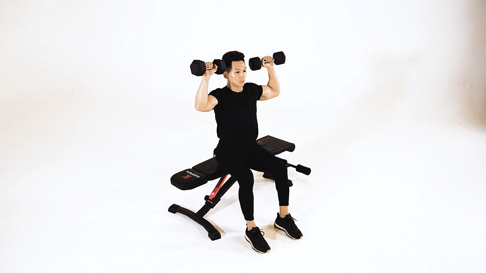 Dumbbell Seated Shoulder Press