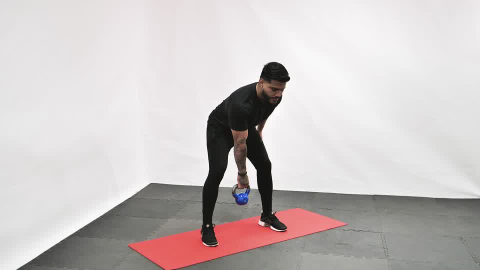 Kettlebell One-Arm Palm Clean