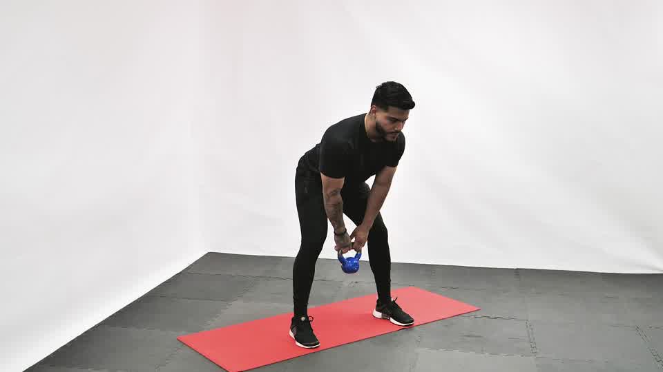 Kettlebell Open Palm Clean exercise