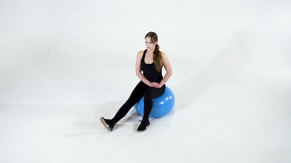 Stability Ball Hamstring Stretch