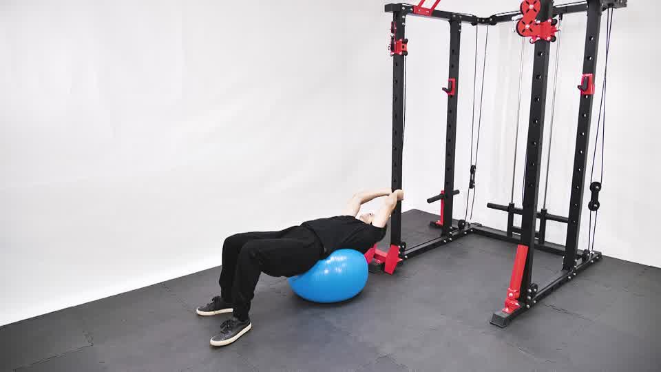 Stability Ball Reverse Crunch