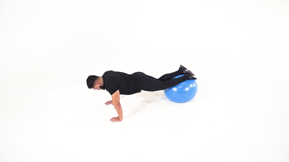 Stability Ball Knee Tuck