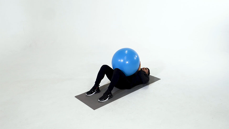 Stability Ball Ab Curl