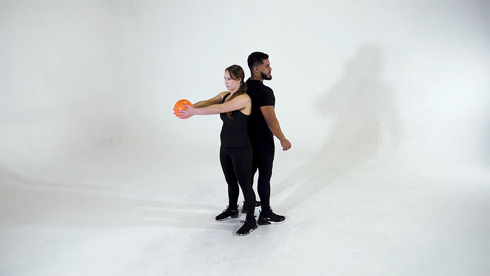 Medicine Ball Rotation exercise