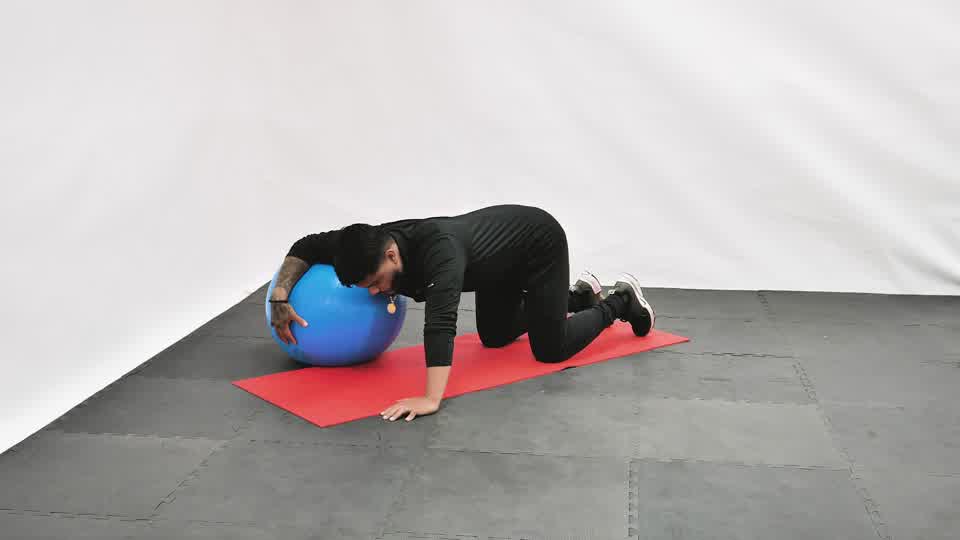 Stability Ball Chest Stretch