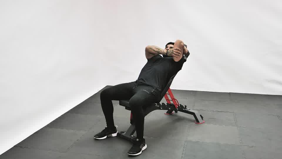 Dumbbell Seated One-Arm Supported Tricep Extension