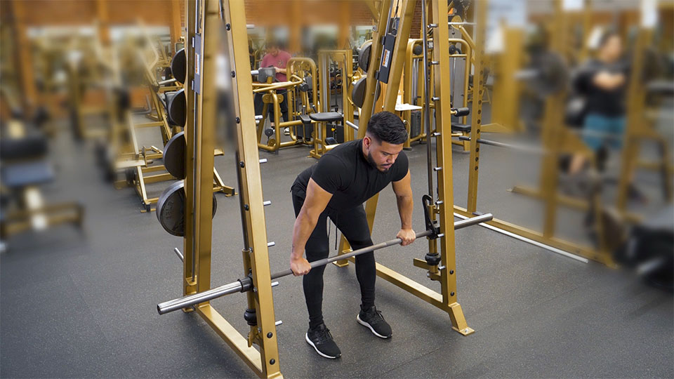 Smith Machine Bent-Over Row exercise