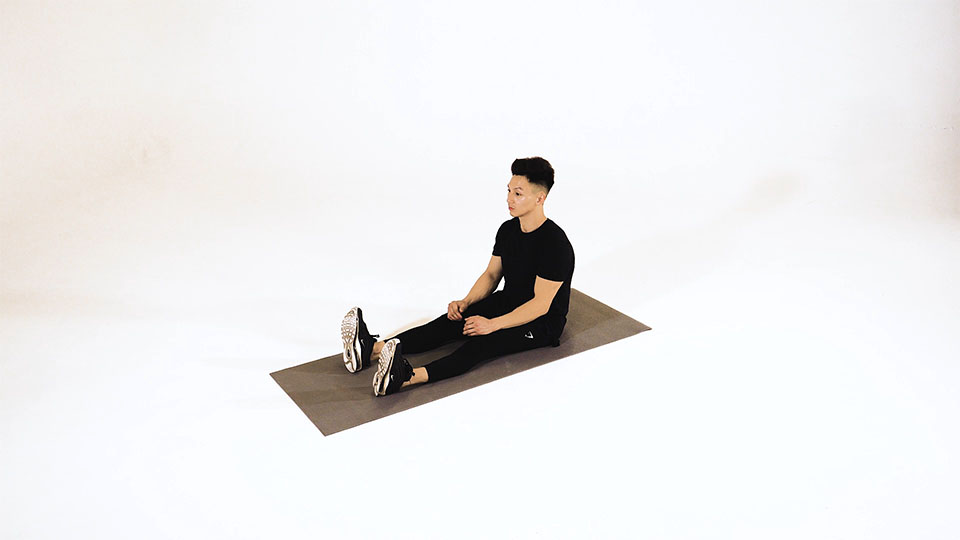 Band Seated Calf Stretch