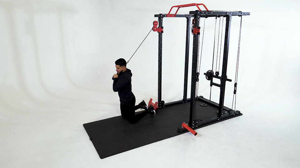 Cable Rotational Crunch (Kneeling)