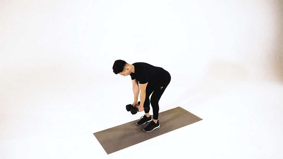 Dumbbell Rotational Row