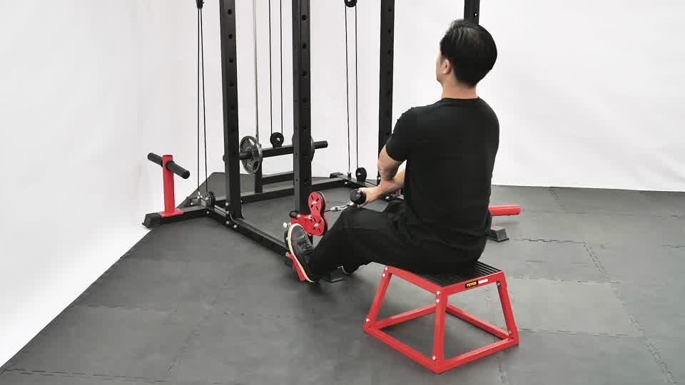 Cable Rope Seated Crossover Row exercise