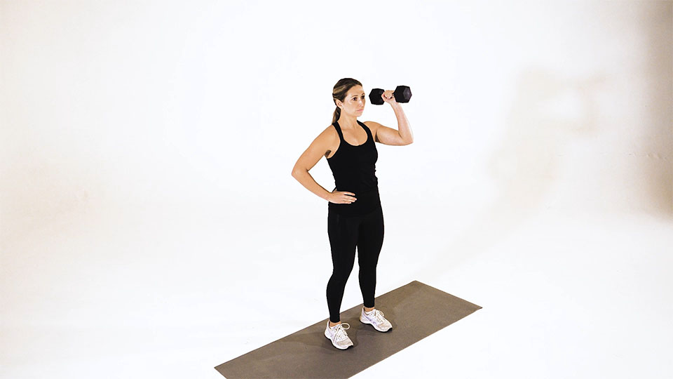 Dumbbell One-Arm Hammer Shoulder Press exercise