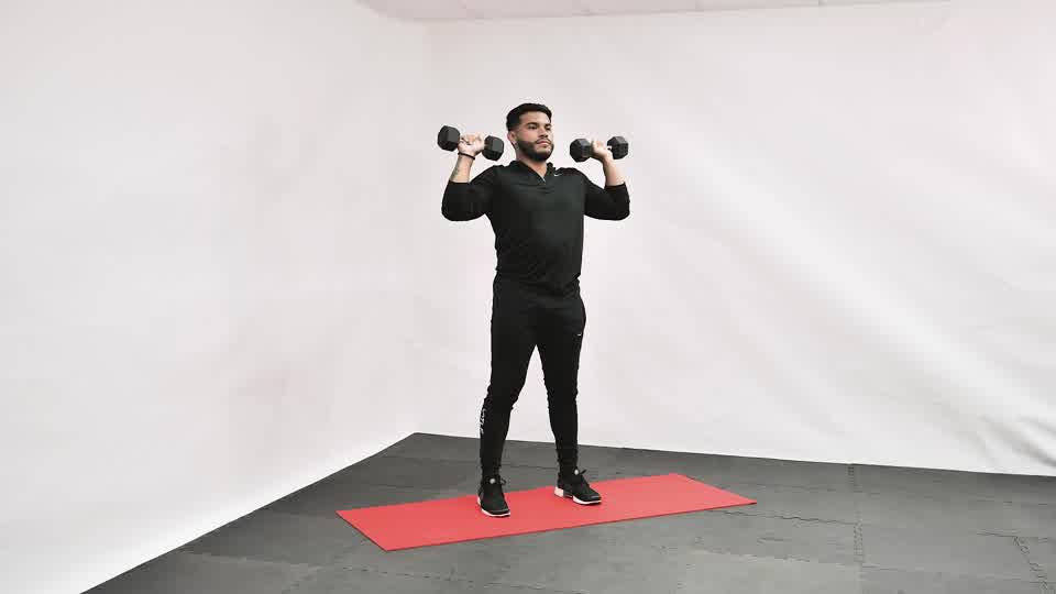 Dumbbell Alternating Shoulder Press exercise