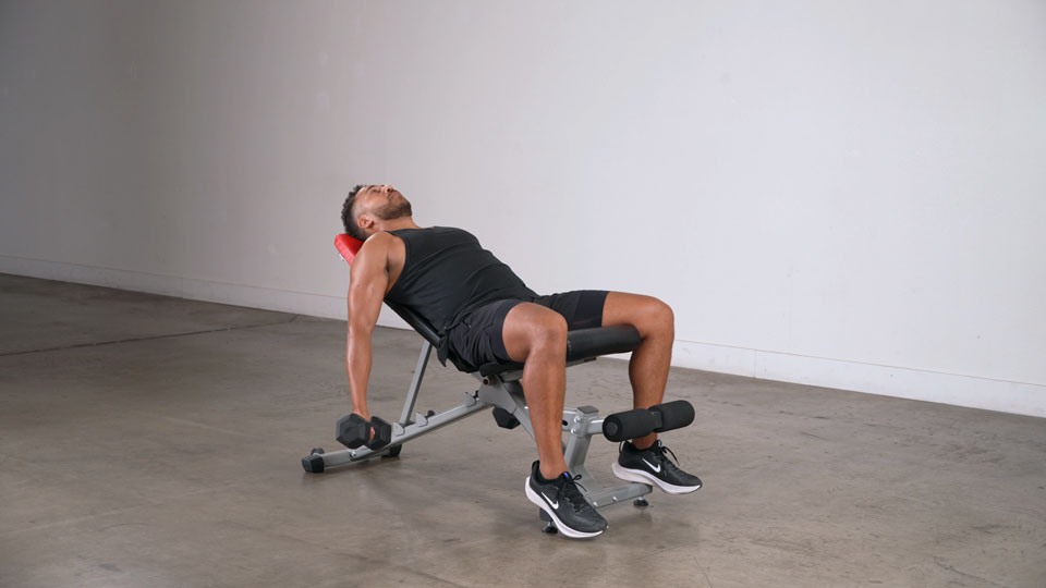 Dumbbell Alternating Incline Curl exercise