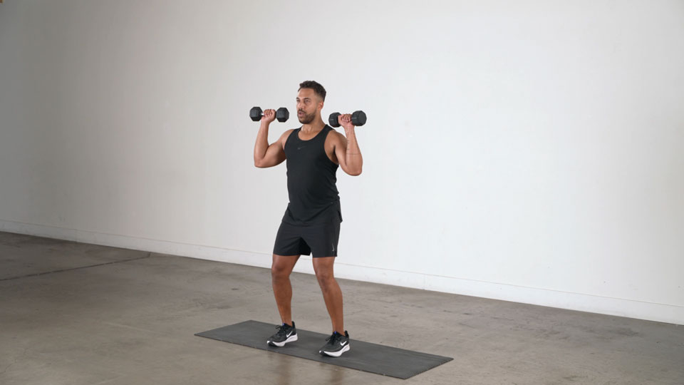 Dumbbell Alternating Press exercise