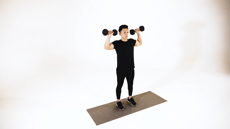 Dumbbell Dublin Press exercise