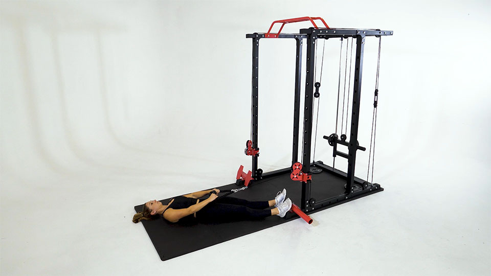 Cable Upright Row (Supine)