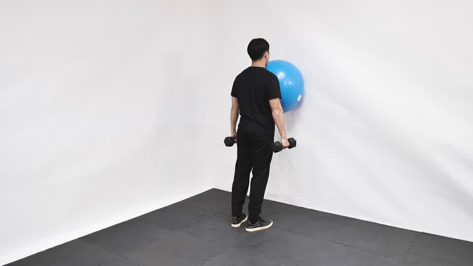 Stability Ball Calf Raise