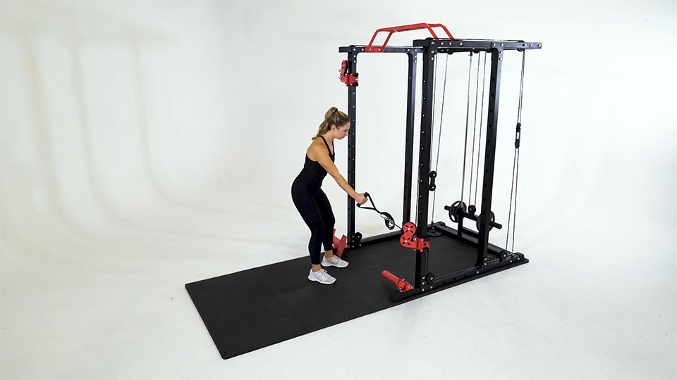 Machine Unilateral Row exercise