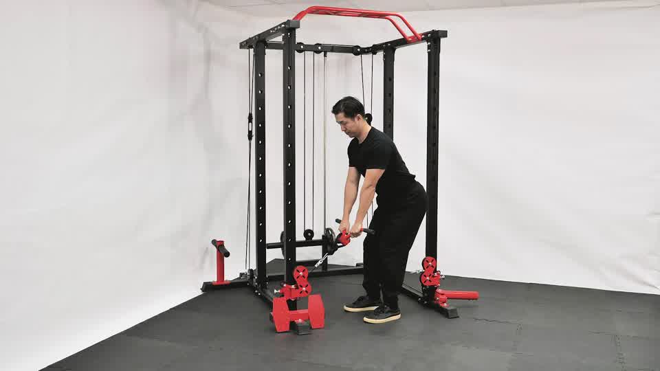 Cable V-Bar Row