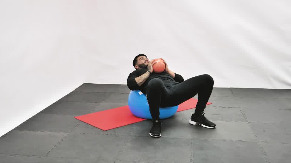 Medicine Ball Throw (Stability Ball)