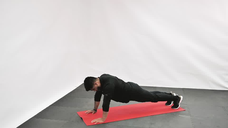 Straight Arm Plank exercise