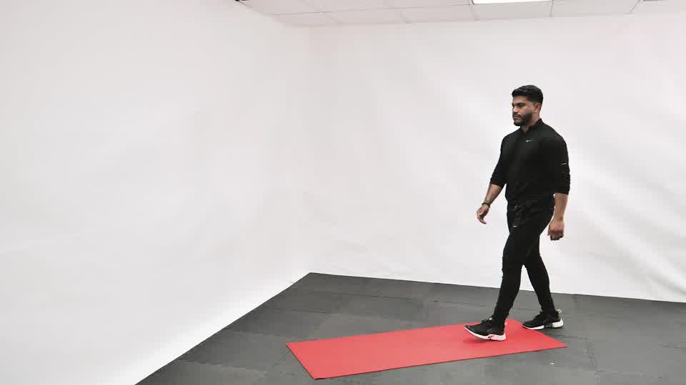 Walking Quadricep Stretch exercise