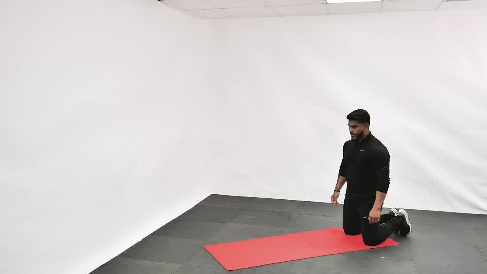 Kneeling Warrior Lunge exercise