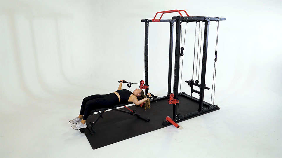 Flat bench cable fly sale