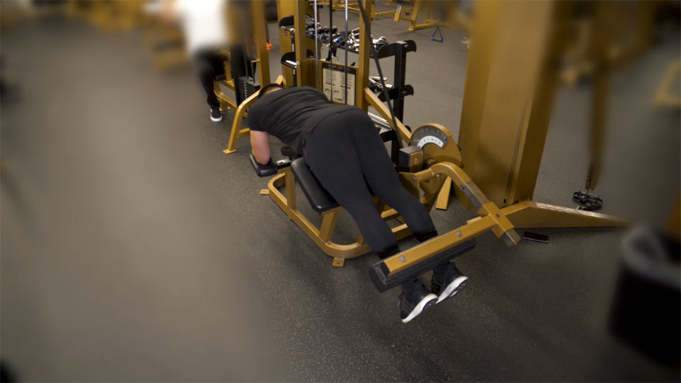 Machine Leg Curl (Prone) exercise