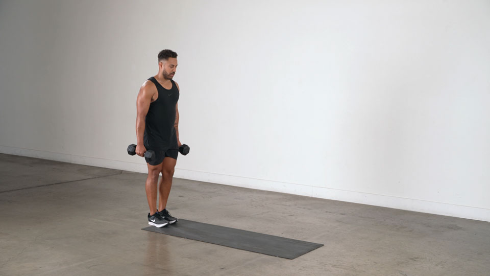 Dumbbell Walking Lunge exercise